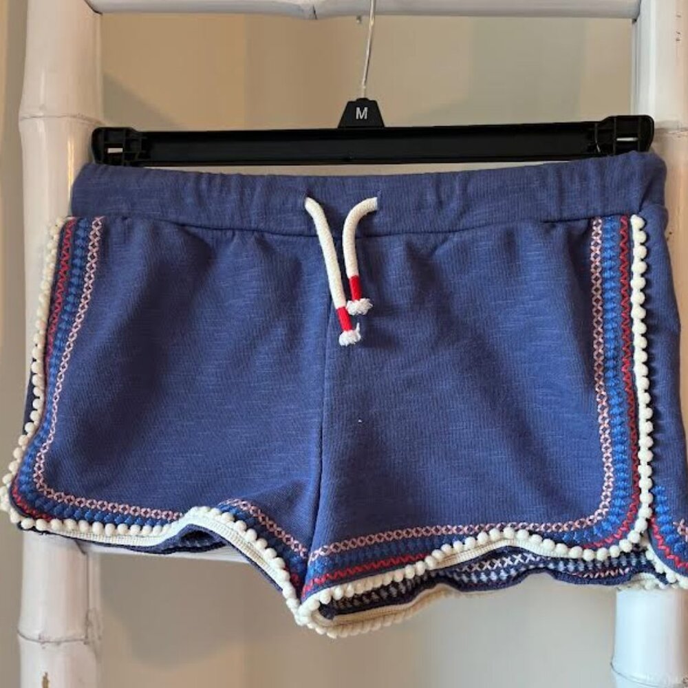 Mini Boden cotton embroidered shorts girls size 8